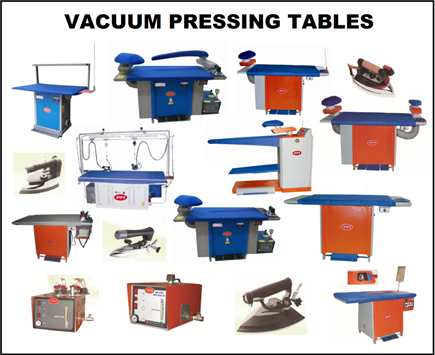 VACUUM IRONING, TABLE AND BOILER