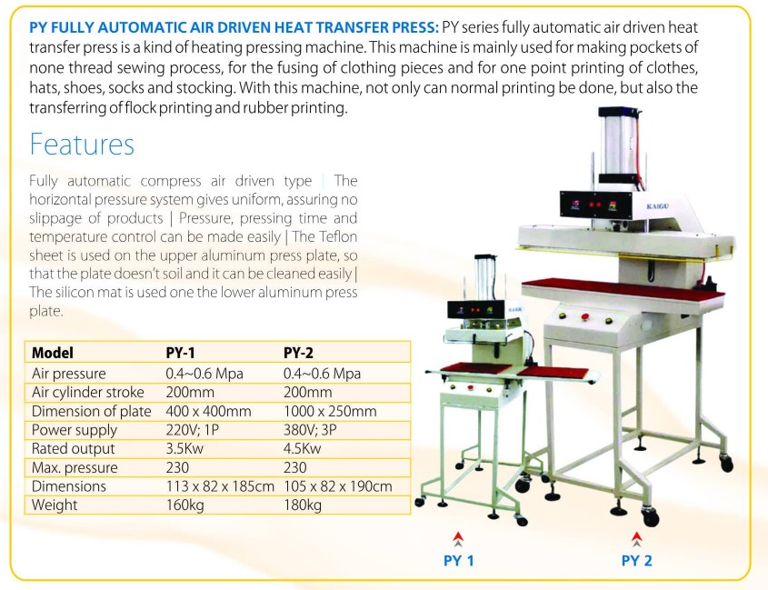 Heat Press Flatbed Fusing Machine In